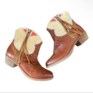 Sam Edelman Western Ankle Boots sz 8